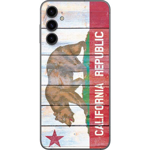 California Flag Light Wood Galaxy A14 5G Skin